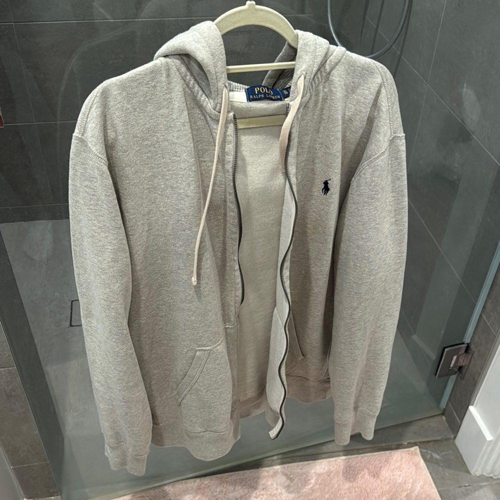 Polo Ralph Lauren Gray Zip Up Sweater